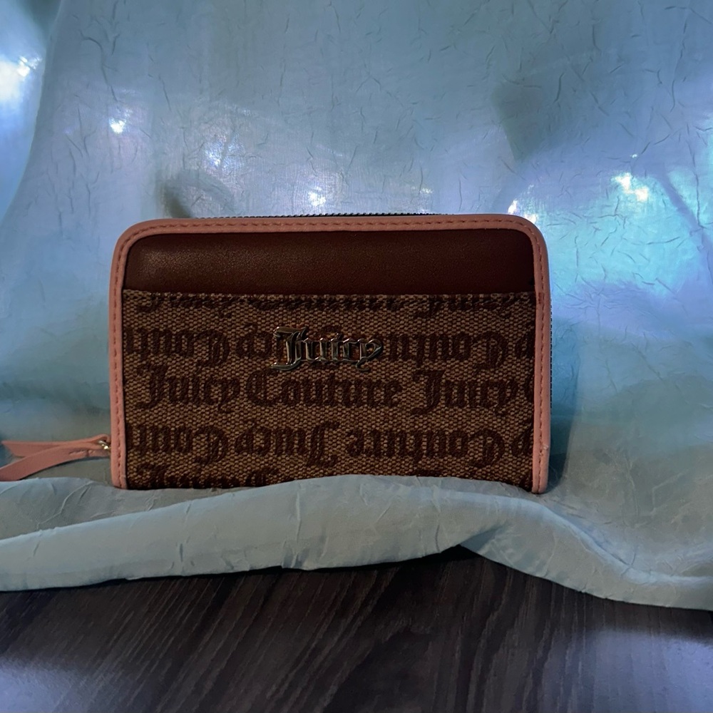 Juicy Couture Brown and Pink Wallet